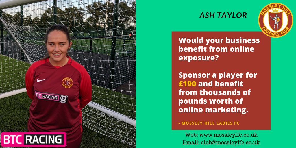 Ash Taylor - Player Sponsor