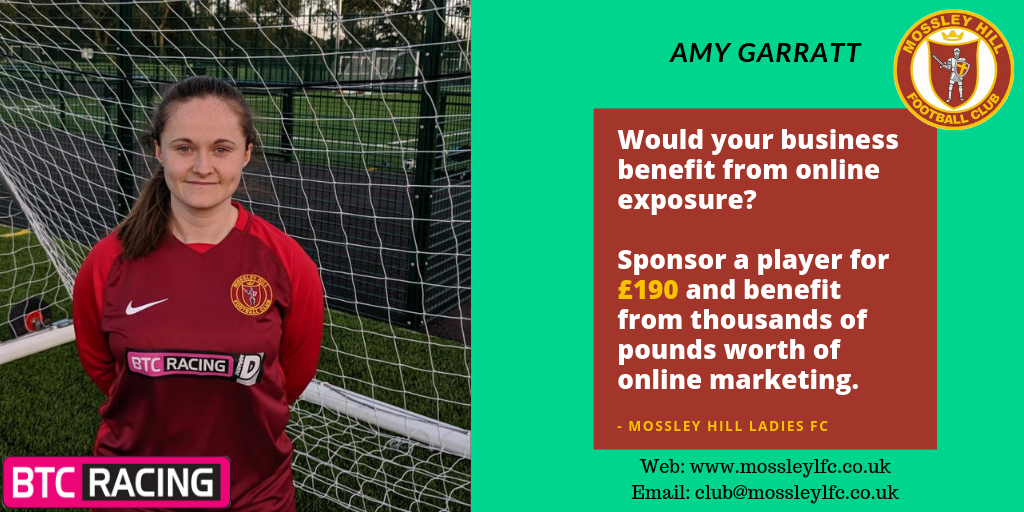 Amy Garratt Player Sponsor